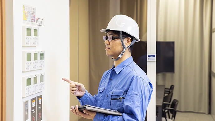 工事施工管理のお仕事風景