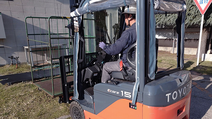 廃棄物管理のお仕事風景