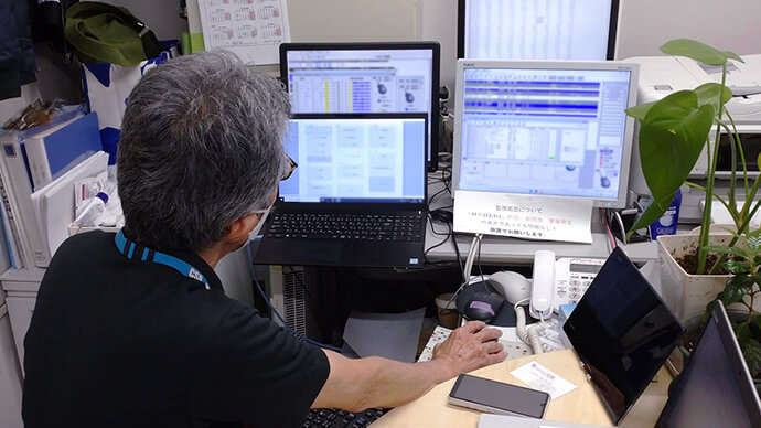 ビル管理人のお仕事風景