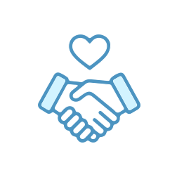 サポート体制があるので長く安心のアイコン