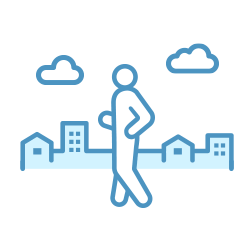 ウォーキングイベントのアイコン